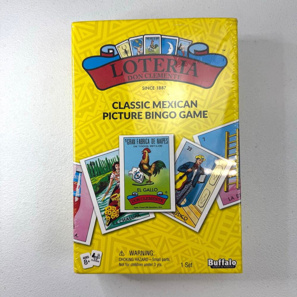 Lotteria Classic Mexican Picture Bingo Card/Boardgame Complete Buffalo Games